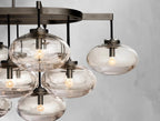 Cebret Glass Linear Chandelier - Cyran Lamps