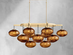 Cebret Glass Linear Chandelier - Cyran Lamps