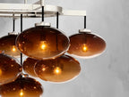 Cebret Glass Linear Chandelier - Cyran Lamps