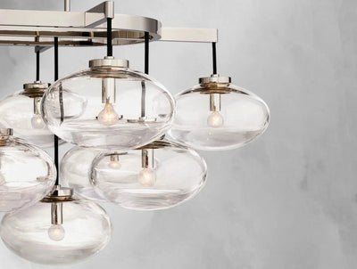 Cebret Glass Linear Chandelier - Cyran Lamps