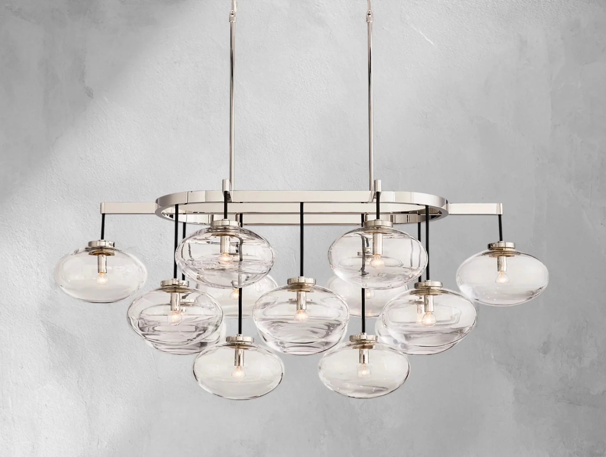 Cebret Glass Linear Chandelier - Cyran Lamps