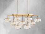 Cebret Glass Linear Chandelier - Cyran Lamps