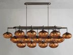 Cebret Glass Linear Chandelier - Cyran Lamps