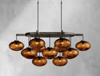 Cebret Glass Linear Chandelier - Cyran Lamps