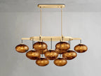 Cebret Glass Linear Chandelier - Cyran Lamps