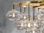 Cebret Glass Linear Chandelier - Cyran Lamps