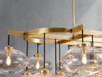 Cebret Glass Linear Chandelier - Cyran Lamps