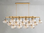 Cebret Glass Linear Chandelier - Cyran Lamps