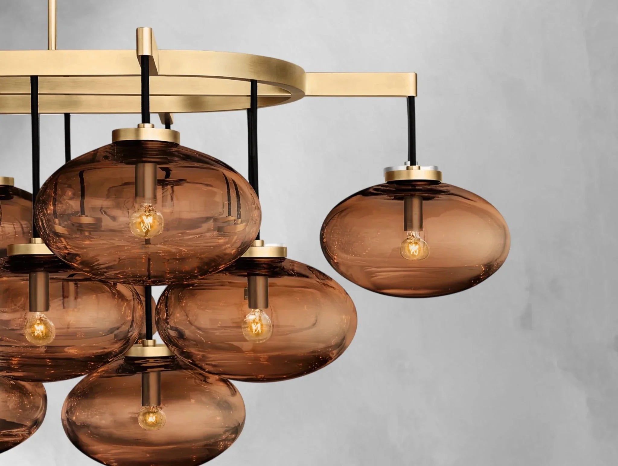 Cebret Glass Linear Chandelier - Cyran Lamps