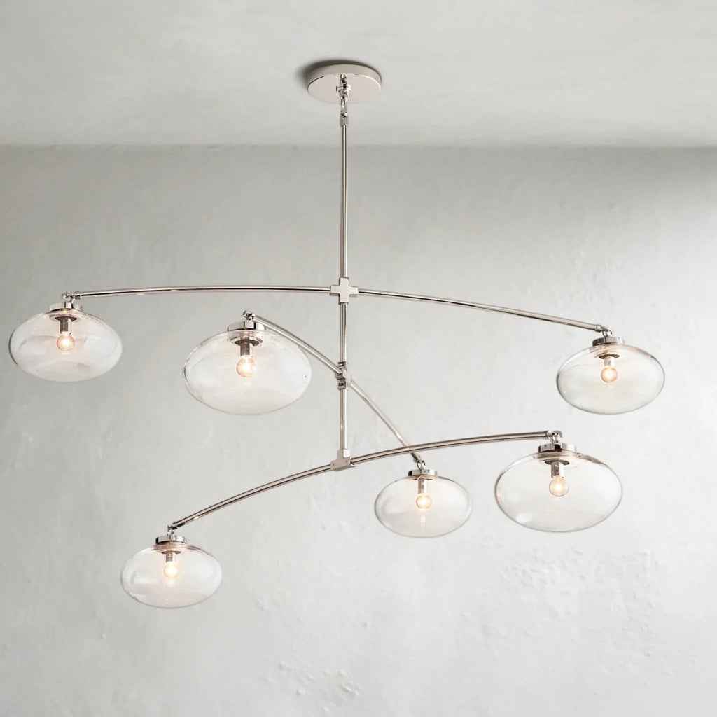 Cebret Glass Mobile Round Chandelier - Cyran Lamps