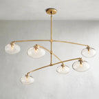 Cebret Glass Mobile Round Chandelier - Cyran Lamps
