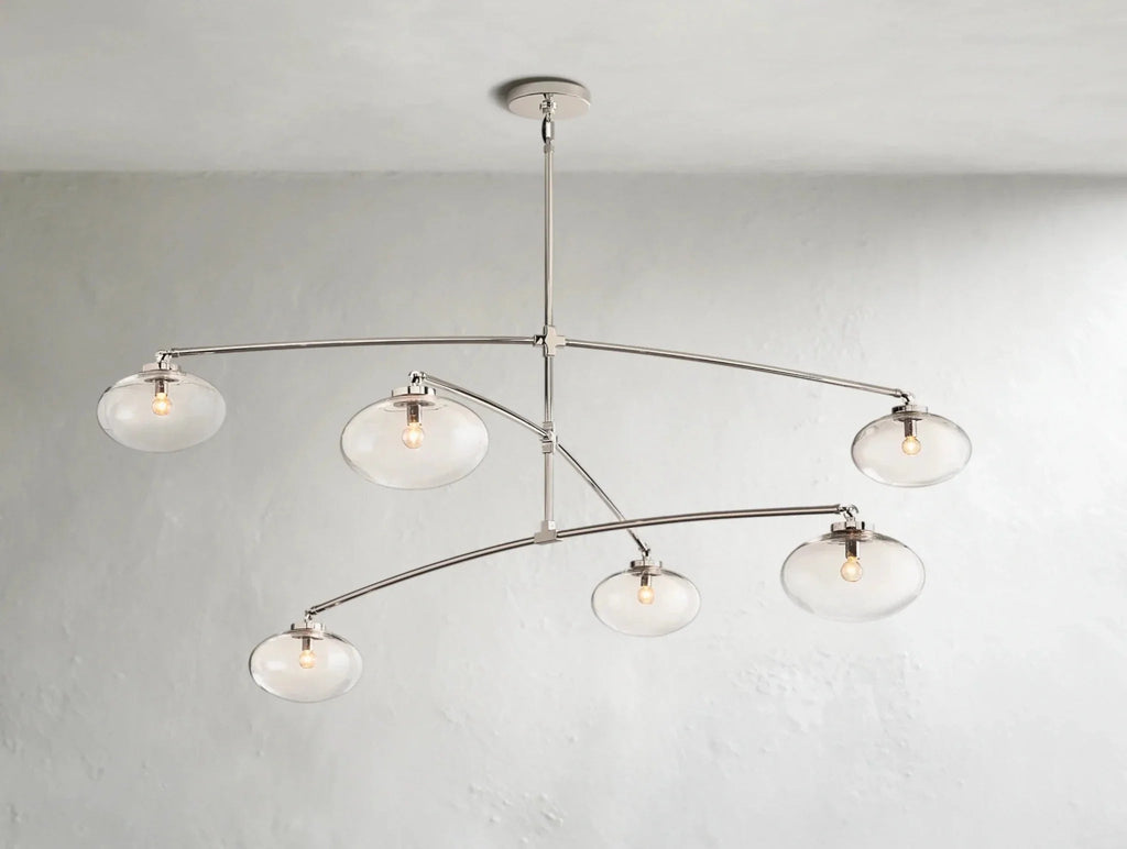 Cebret Glass Mobile Round Chandelier - Cyran Lamps