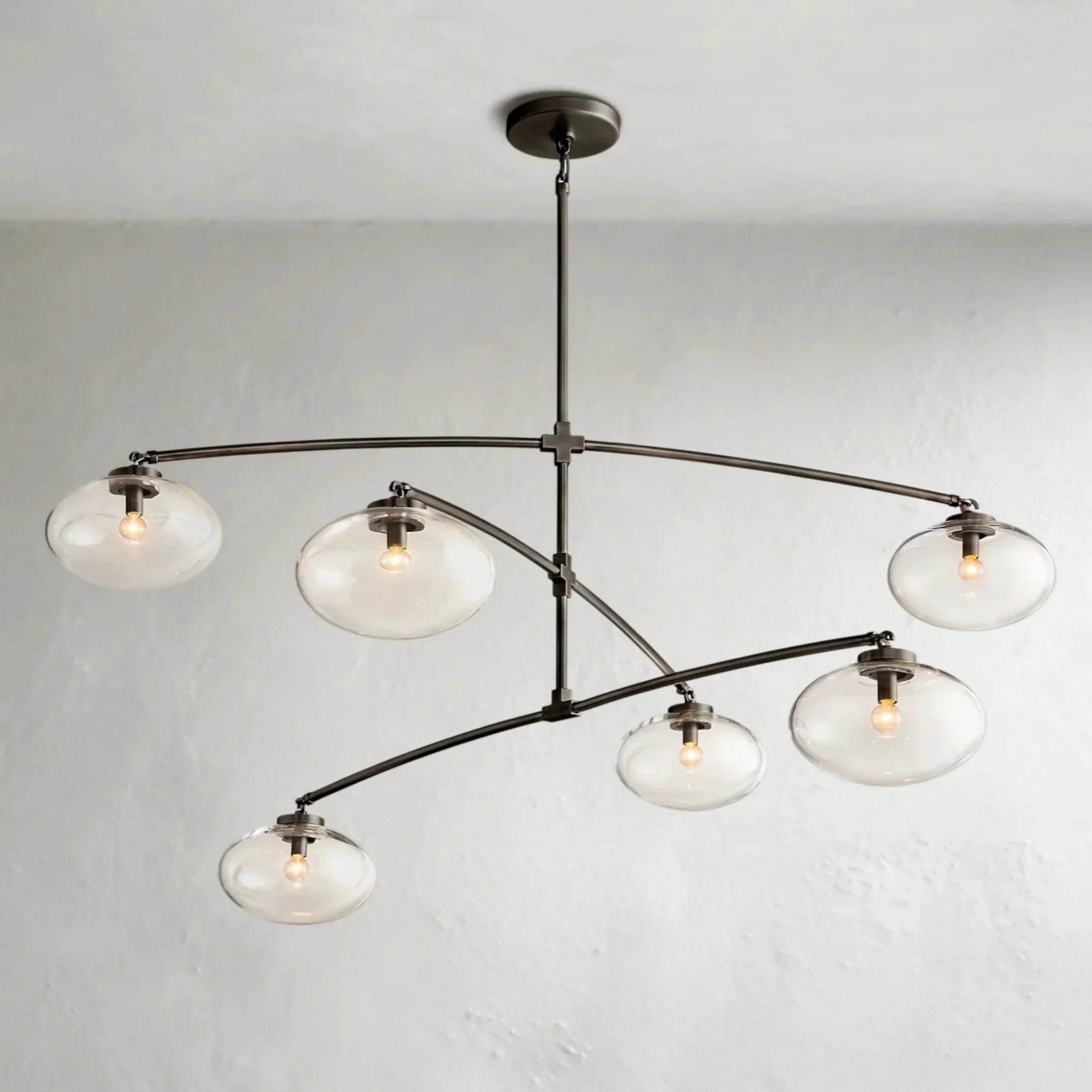 Cebret Glass Mobile Round Chandelier - Cyran Lamps