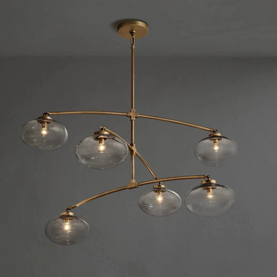 Cebret Glass Mobile Round Chandelier - Cyran Lamps