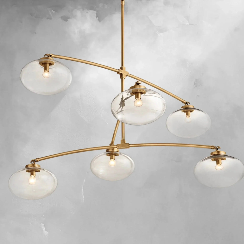 Cebret Glass Mobile Round Chandelier - Cyran Lamps