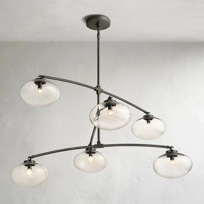 Cebret Glass Mobile Round Chandelier - Cyran Lamps
