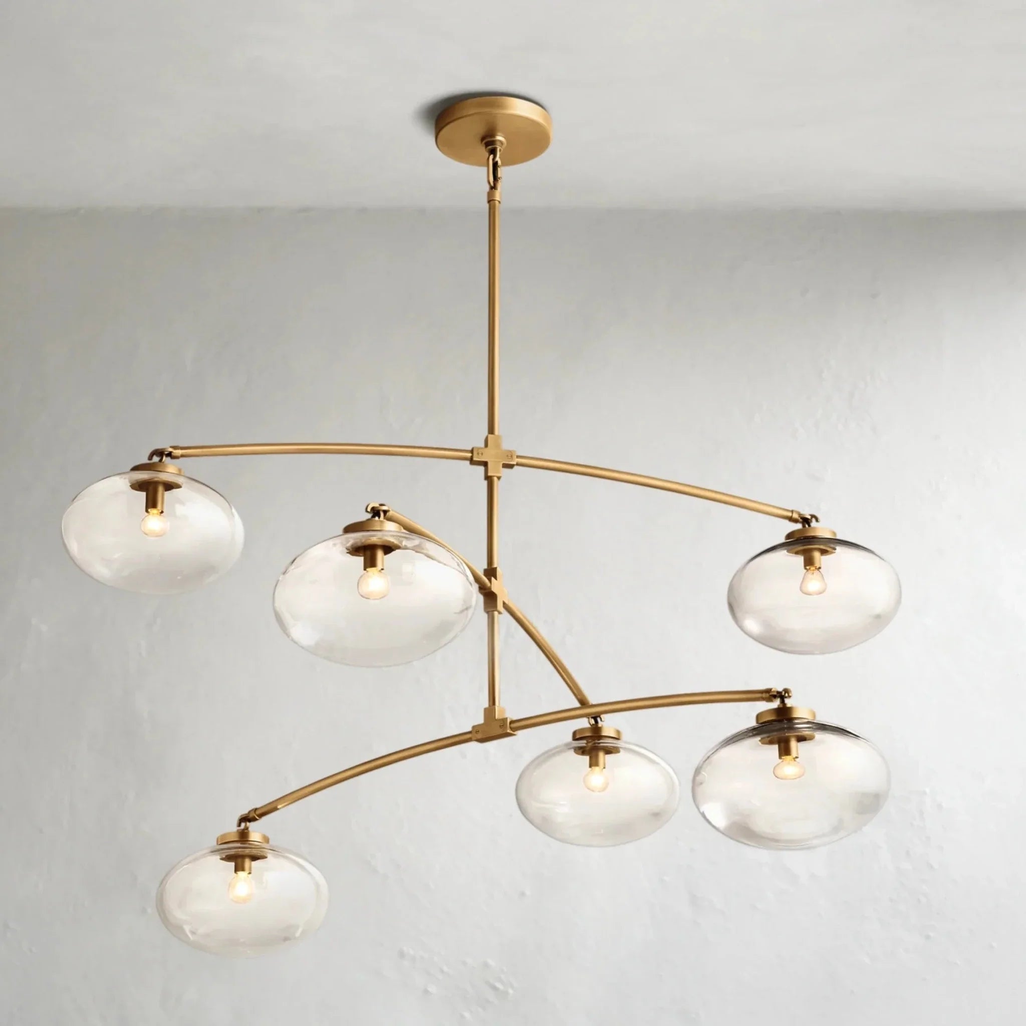 Cebret Glass Mobile Round Chandelier - Cyran Lamps