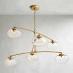 Cebret Glass Mobile Round Chandelier - Cyran Lamps