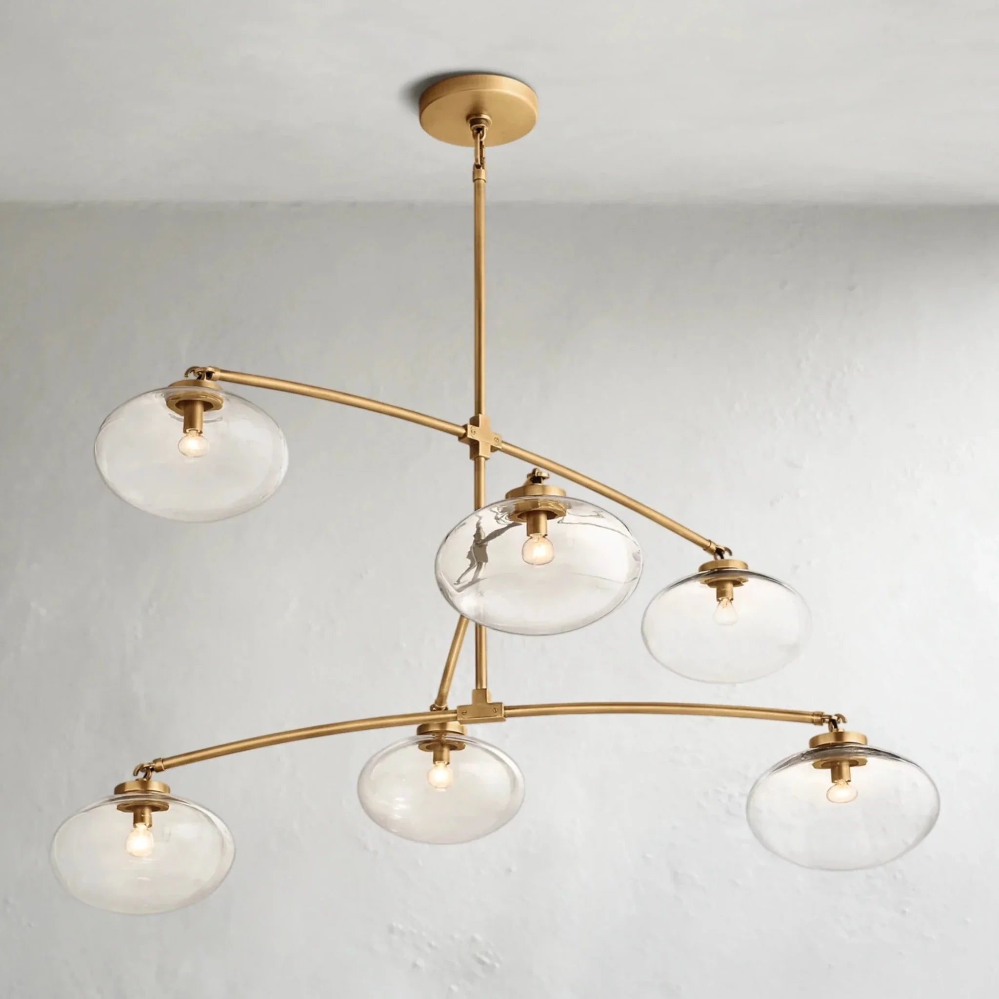 Cebret Glass Mobile Round Chandelier - Cyran Lamps