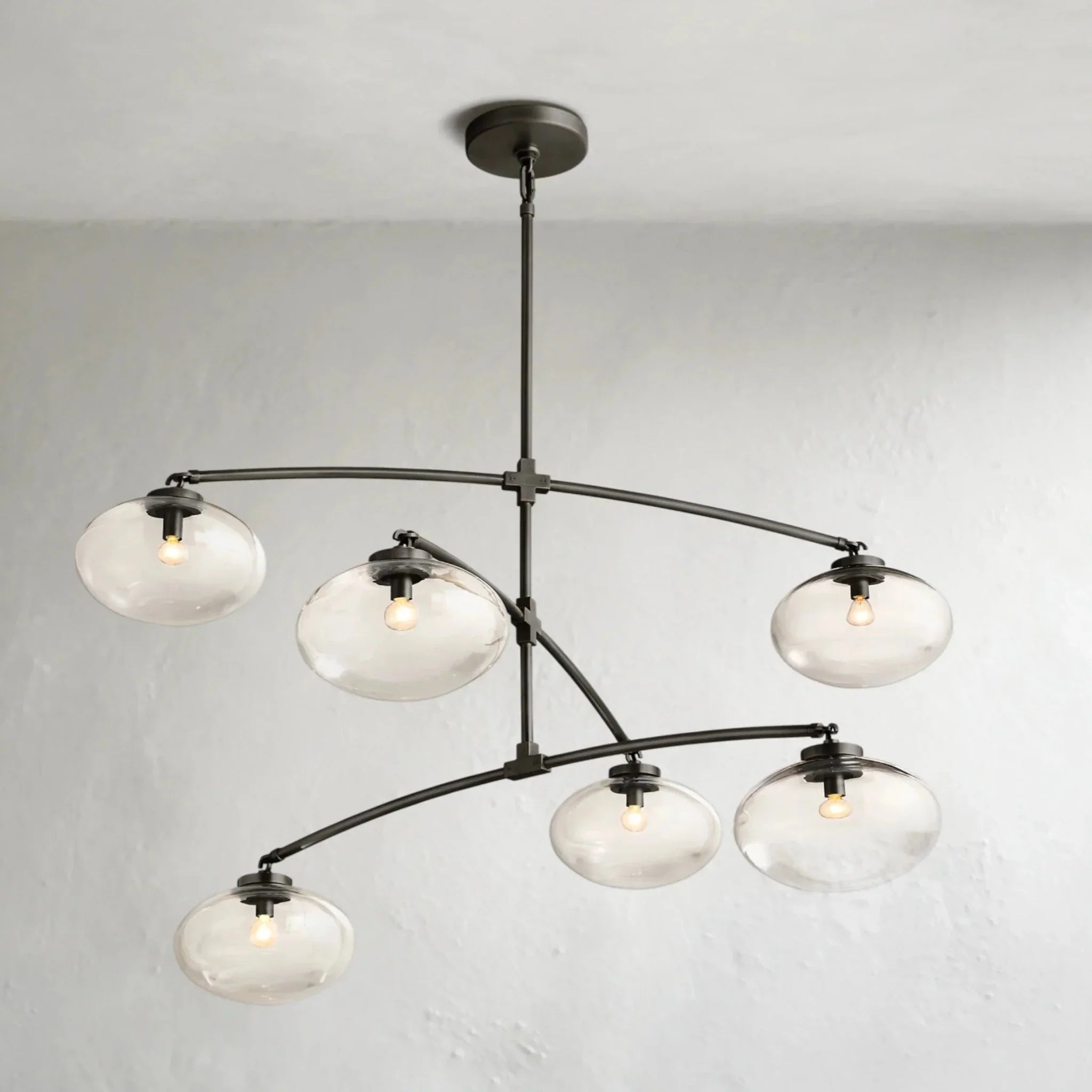 Cebret Glass Mobile Round Chandelier - Cyran Lamps
