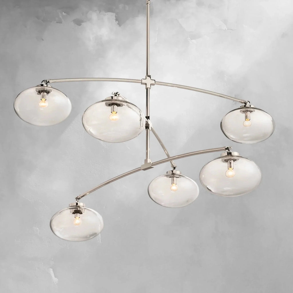 Cebret Glass Mobile Round Chandelier - Cyran Lamps