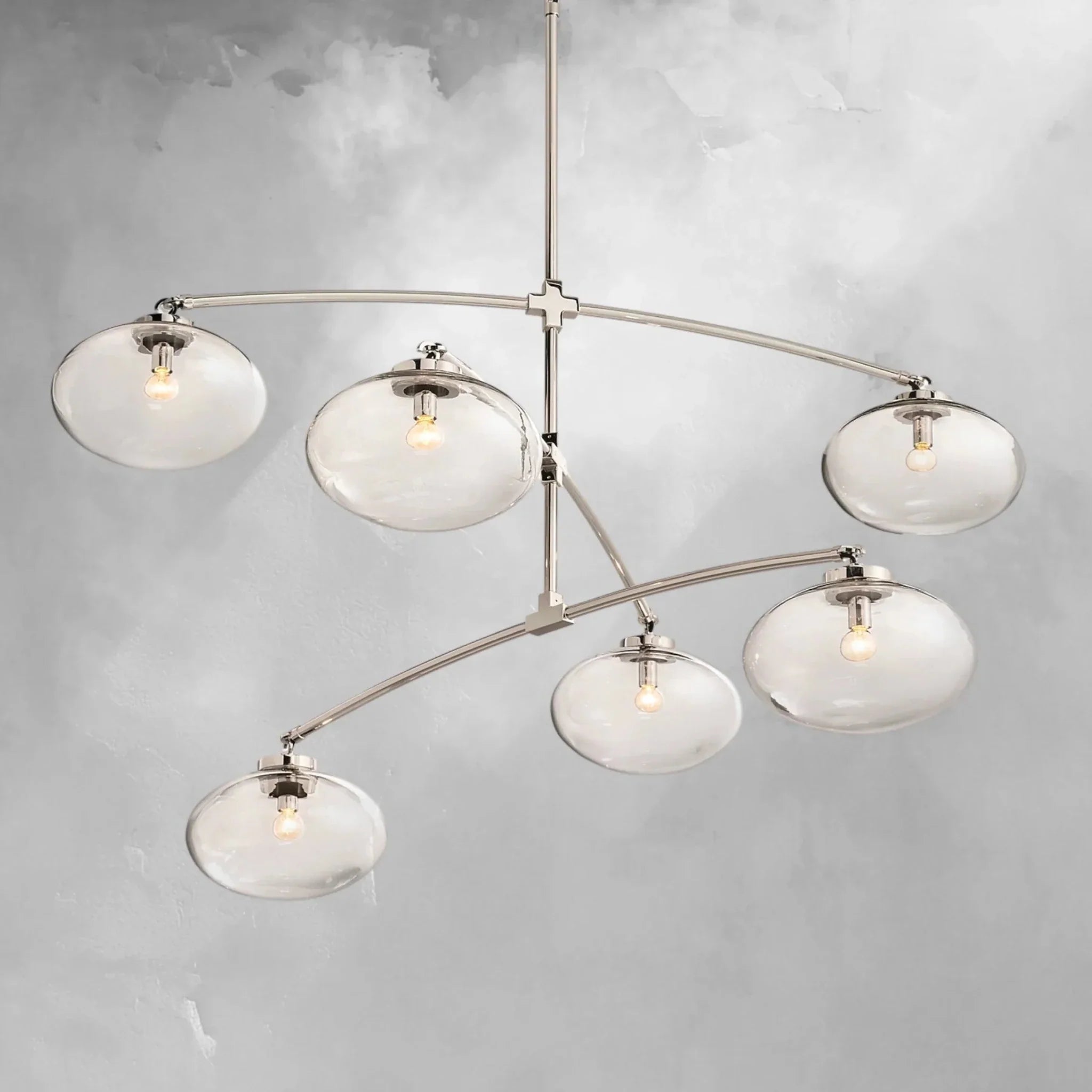 Cebret Glass Mobile Round Chandelier - Cyran Lamps
