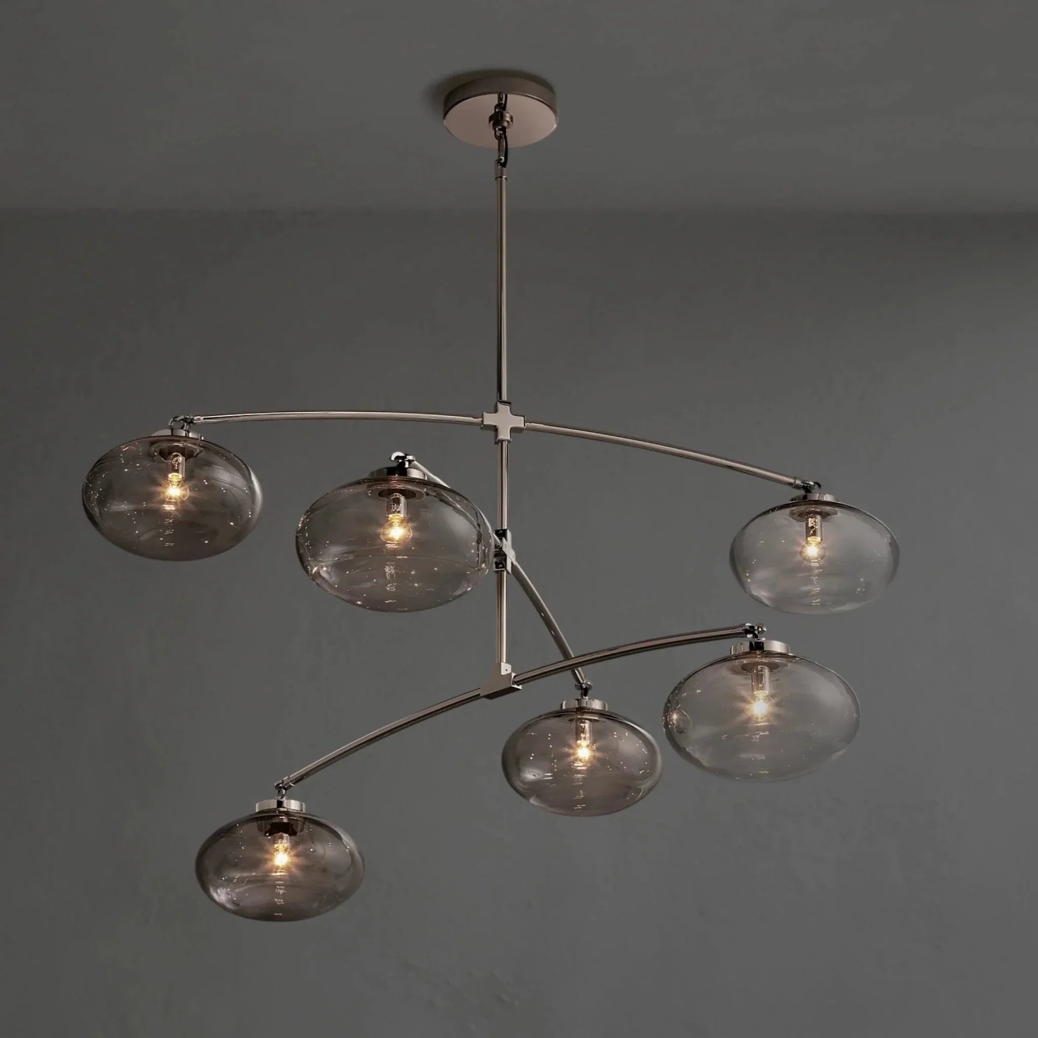 Cebret Glass Mobile Round Chandelier - Cyran Lamps