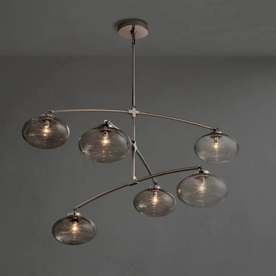 Cebret Glass Mobile Round Chandelier - Cyran Lamps