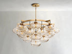 Cebret Glass Round Chandelier - Cyran Lamps