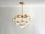 Cebret Glass Round Chandelier - Cyran Lamps