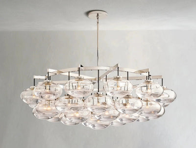 Cebret Glass Round Chandelier - Cyran Lamps