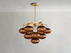 Cebret Glass Round Chandelier - Cyran Lamps