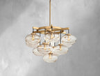 Cebret Glass Round Chandelier - Cyran Lamps