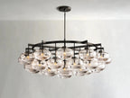 Cebret Glass Round Chandelier - Cyran Lamps
