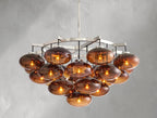 Cebret Glass Round Chandelier - Cyran Lamps