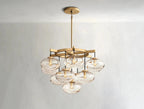 Cebret Glass Round Chandelier - Cyran Lamps