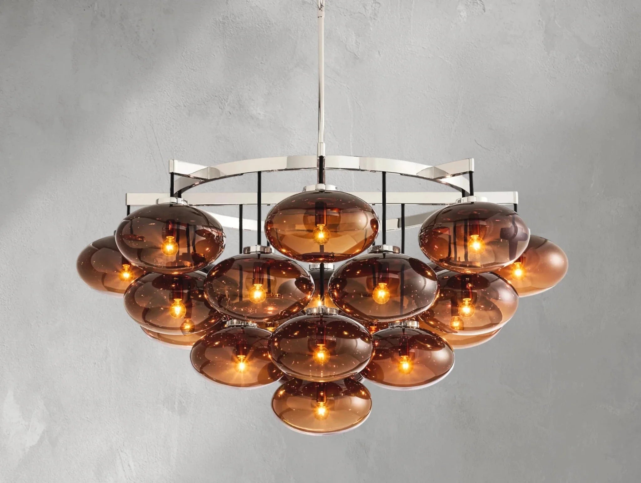 Cebret Glass Round Chandelier - Cyran Lamps