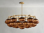 Cebret Glass Round Chandelier - Cyran Lamps
