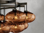Cebret Glass Round Chandelier - Cyran Lamps