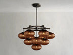 Cebret Glass Round Chandelier - Cyran Lamps