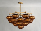 Cebret Glass Round Chandelier - Cyran Lamps