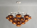 Cebret Glass Round Chandelier - Cyran Lamps