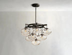 Cebret Glass Round Chandelier - Cyran Lamps