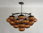 Cebret Glass Round Chandelier - Cyran Lamps