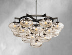Cebret Glass Round Chandelier - Cyran Lamps