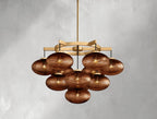 Cebret Glass Round Chandelier - Cyran Lamps