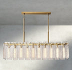 Celamotto Glass Rectangular Chandelier 60", 72" - Cyran Lamps