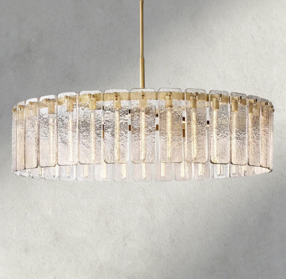 Celamotto Glass Round Chandelier 36", 48", 60" - Cyran Lamps