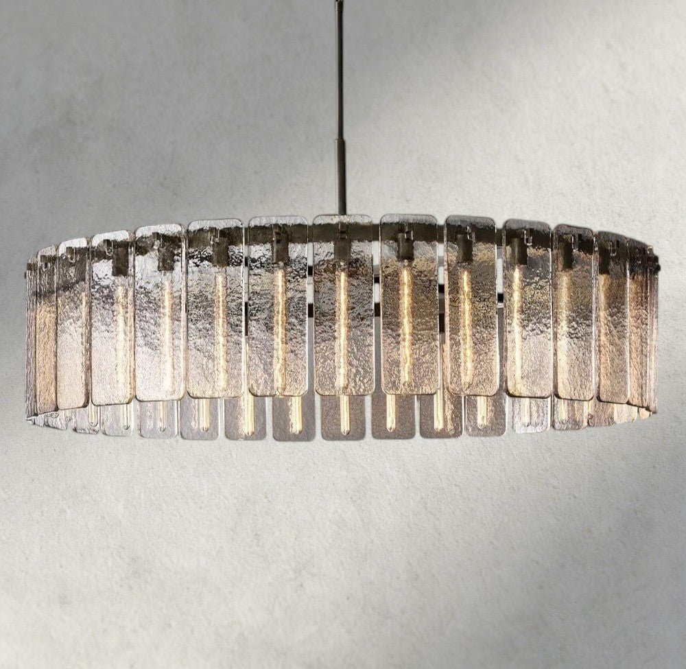 Celamotto Glass Round Chandelier 36", 48", 60" - Cyran Lamps