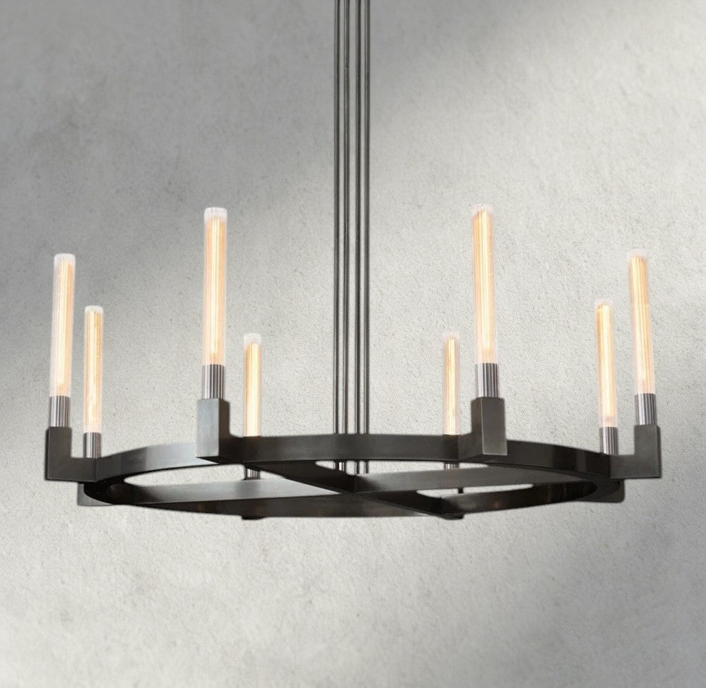 Cennela Round Chandelier 36", 48", 60", 72" - Cyran Lamps